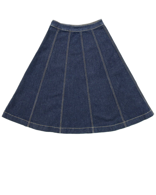 PAR-SK471 BLUE DENIM SHORT SKIRT