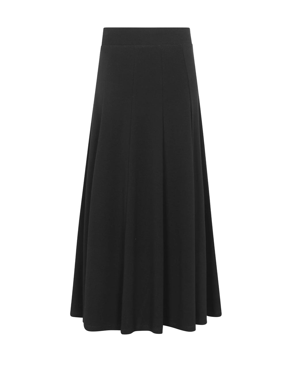PAR-SK535 BLACK PANELED SKIRT
