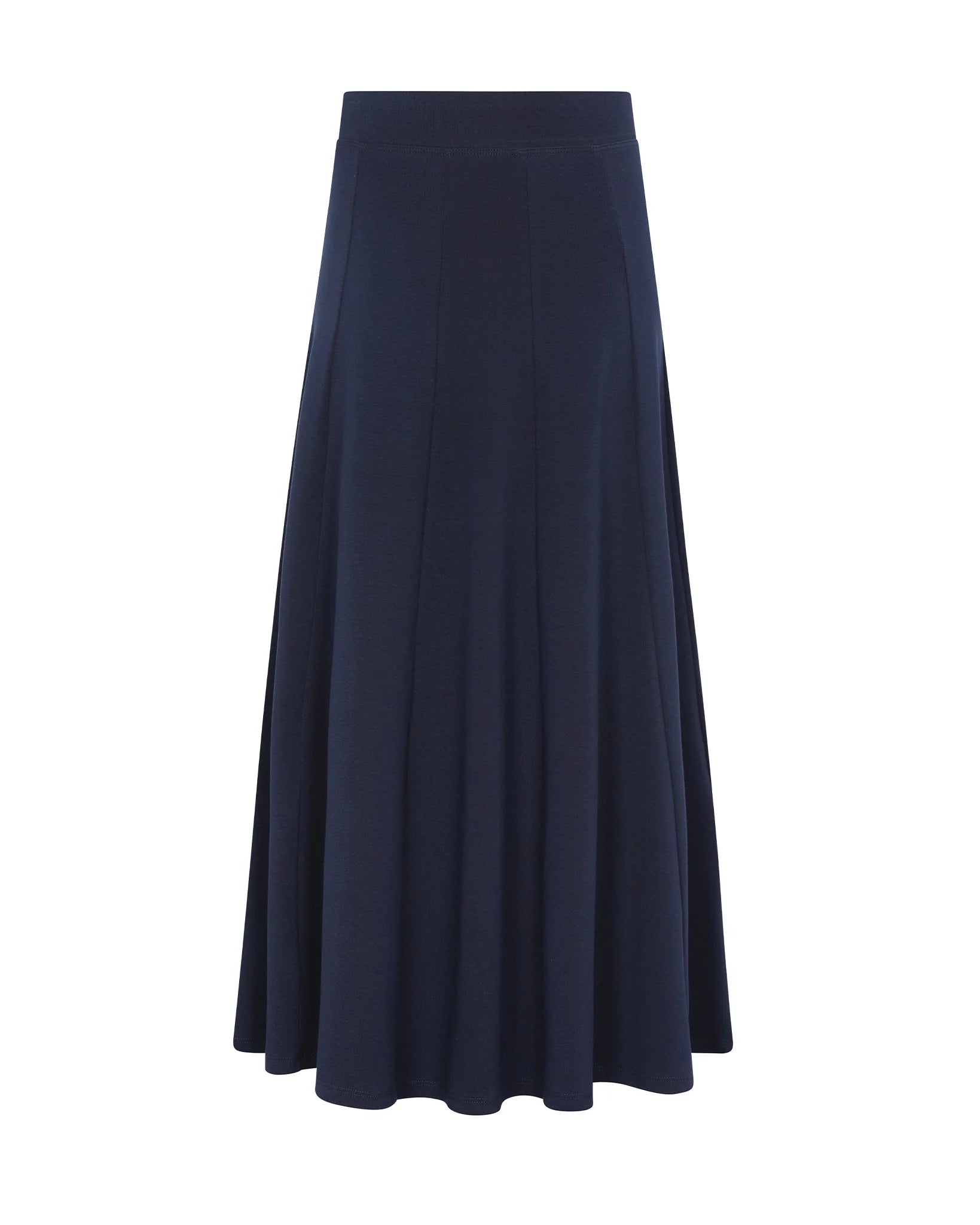 PAR-SK535 NAVY PANELED SKIRT