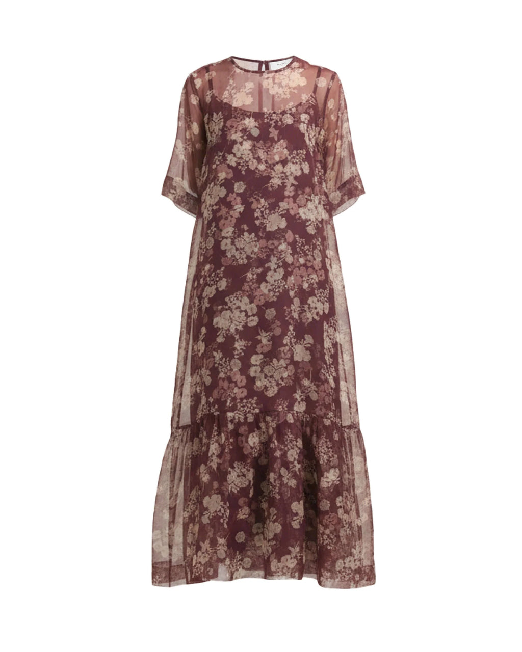 BEA-AB2C6762MEN43 AMBER PRINT DRESS