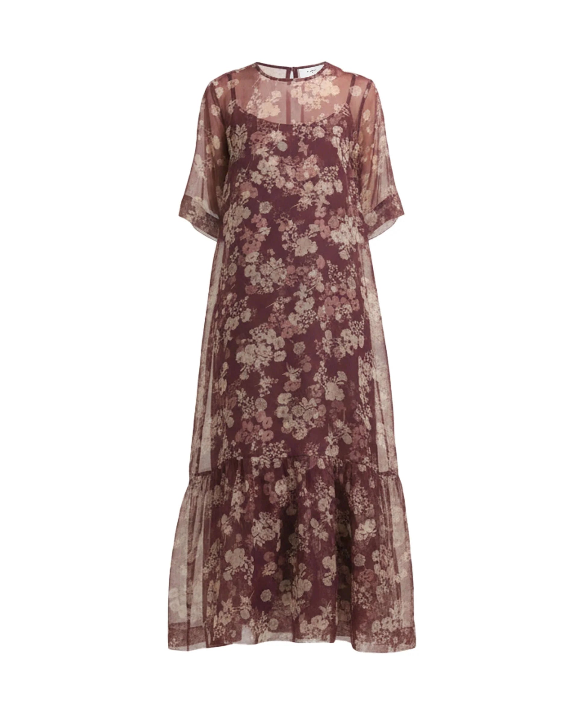 BEA-AB2C6762MEN43 AMBER PRINT DRESS