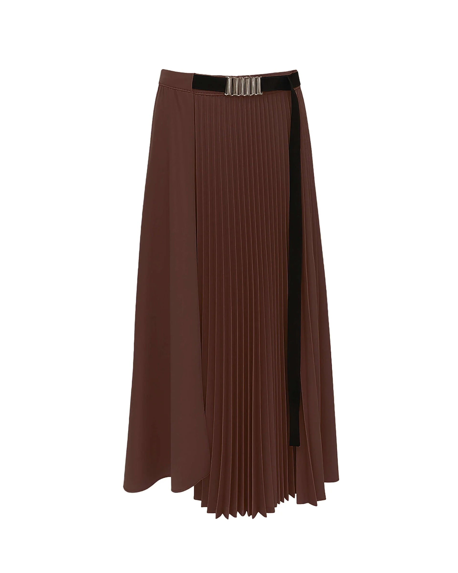 BEA-AB2C5990PARV CHOCOLATE BAR BUCKLE SKIRT