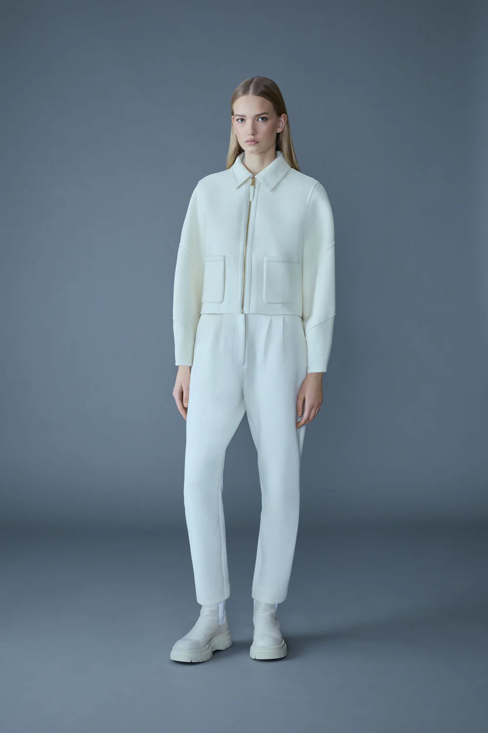 MKG-SOLANA IVORY WOOL JACKET