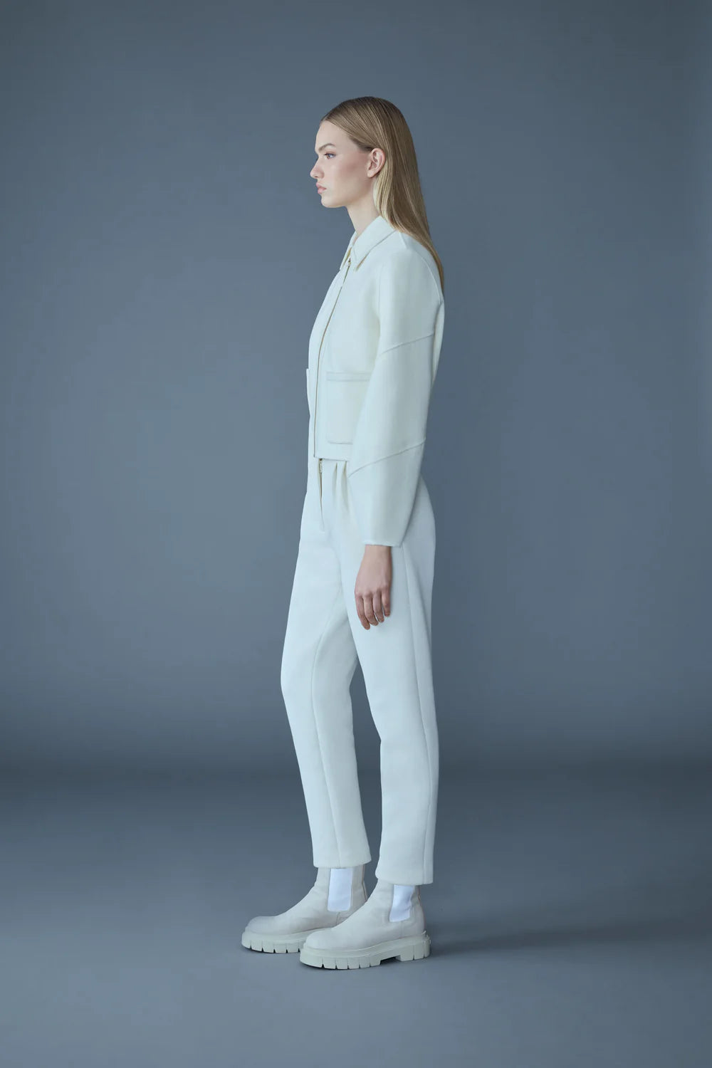 MKG-SOLANA IVORY WOOL JACKET