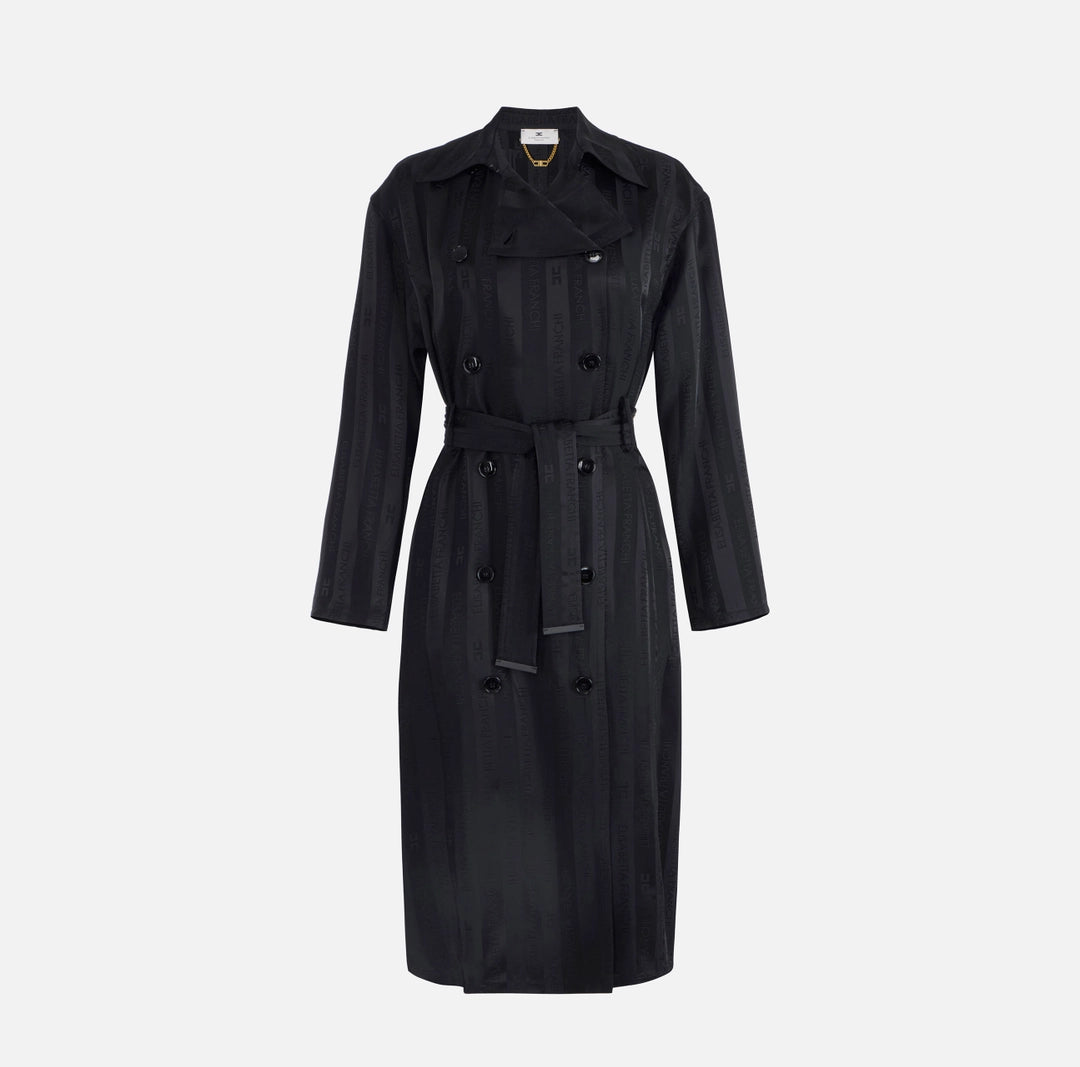ELS-SP00261 BLACK LOGO COAT