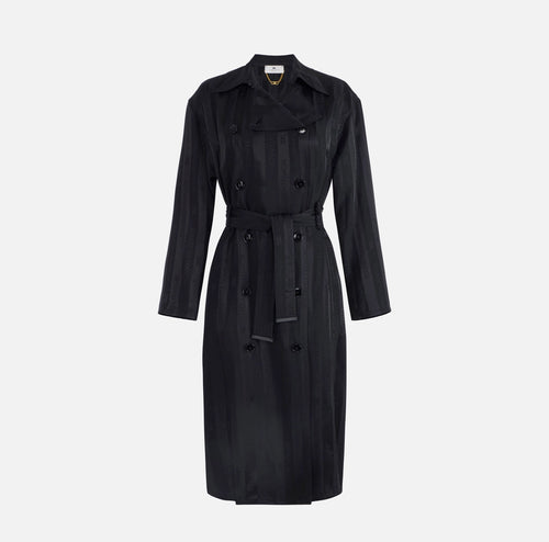 ELS-SP00261 BLACK LOGO COAT