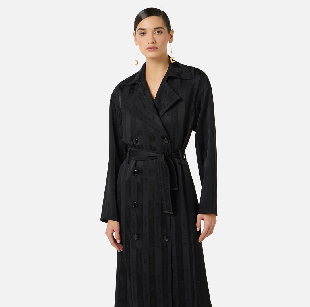 ELS-SP00261 BLACK LOGO COAT