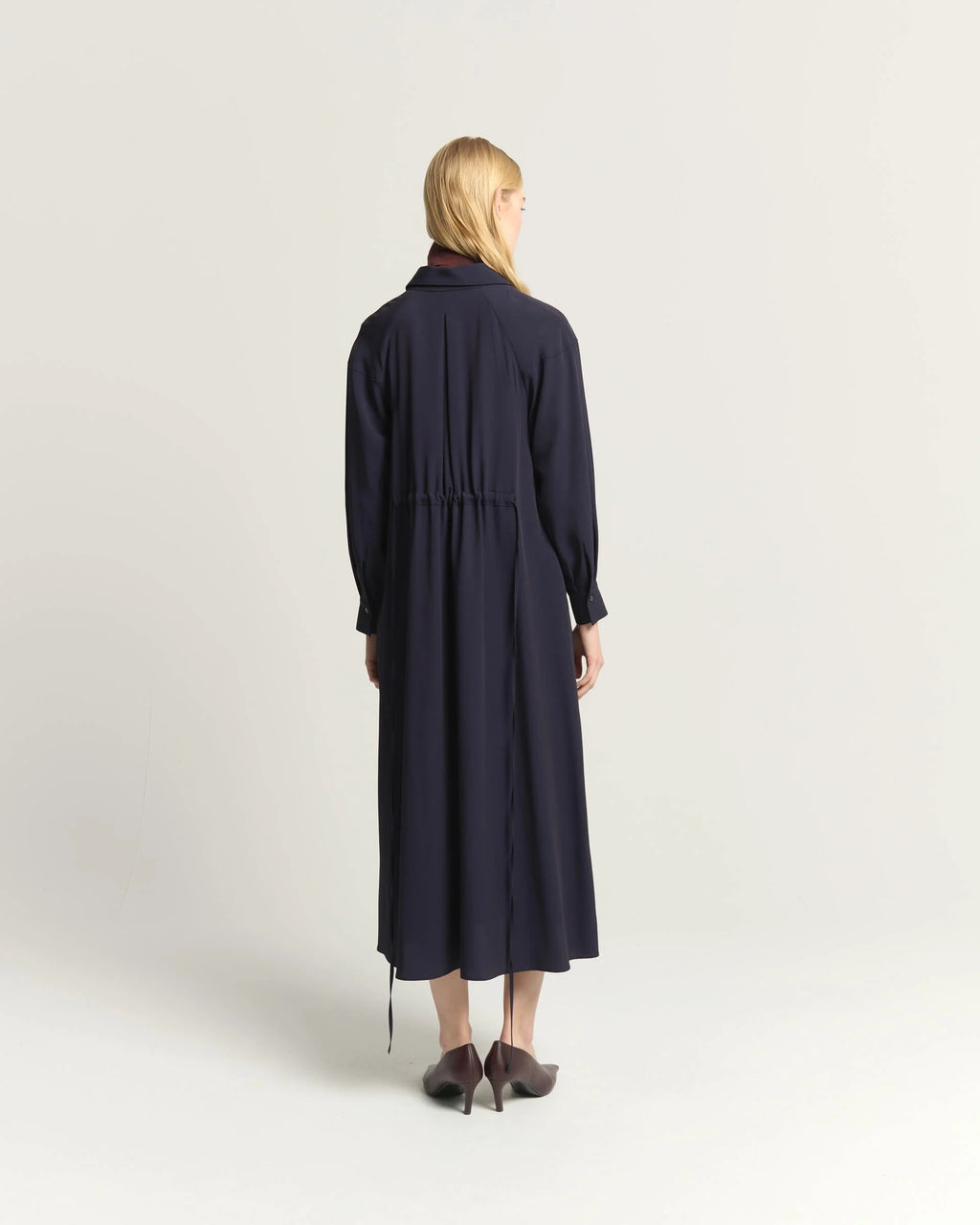 BEA-AB2C6727SAT161 NAVY TRIMMING DRESS