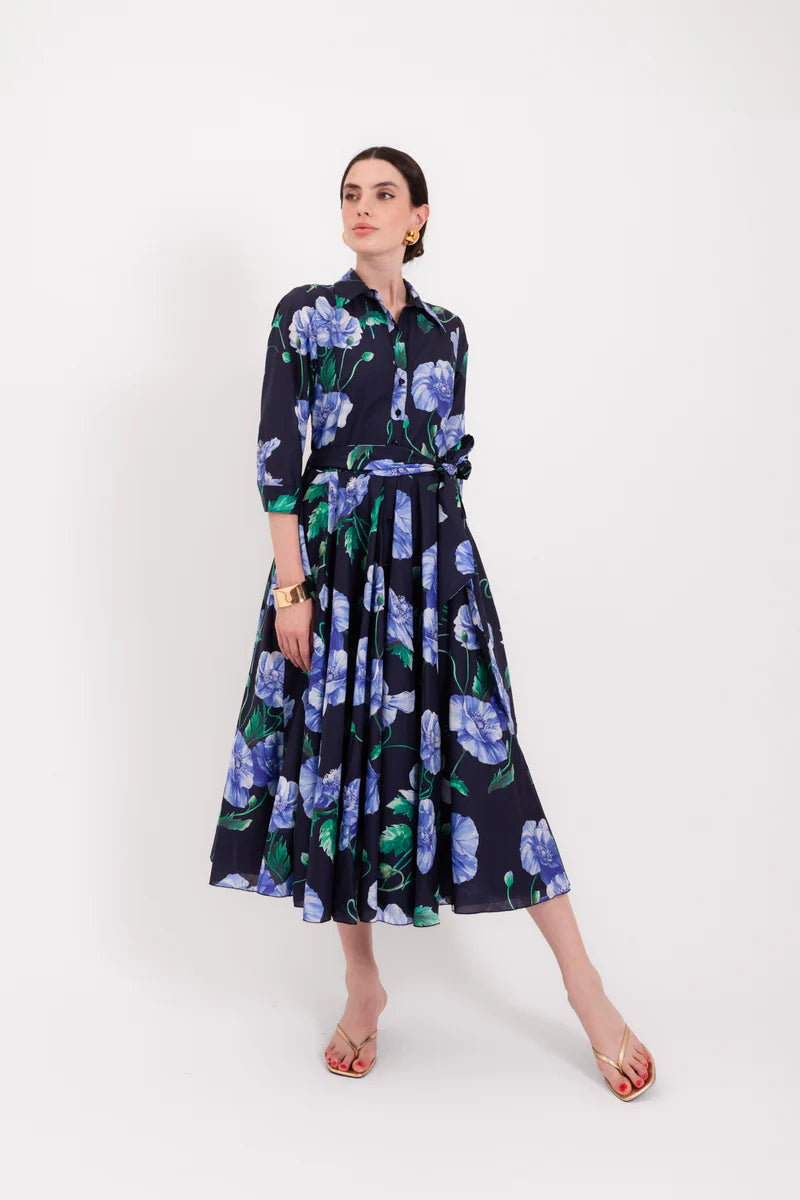 LAV-SPRITZ BLACK PRINT DRESS