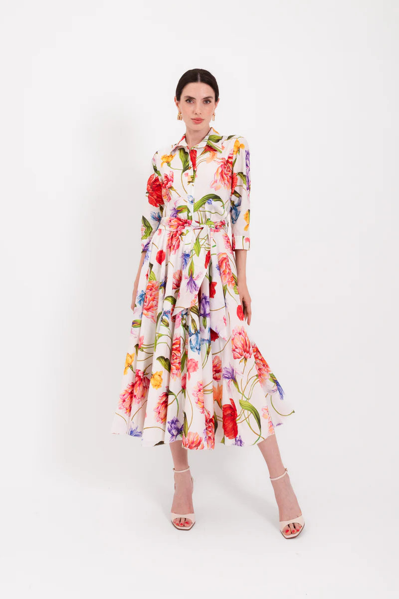 LAV-SPRITZ WHITE FLORAL DRESS
