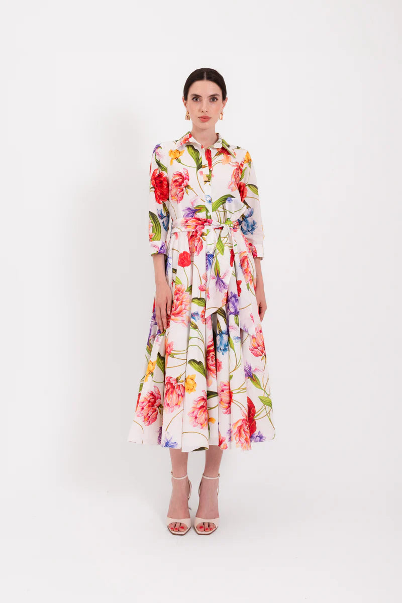 LAV-SPRITZ WHITE FLORAL DRESS