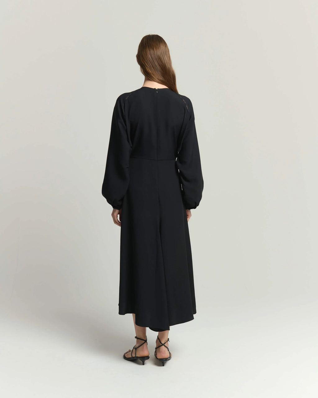 BEA-AB2C67SATBIC BLACK&WHITE CONTRAST DRESS