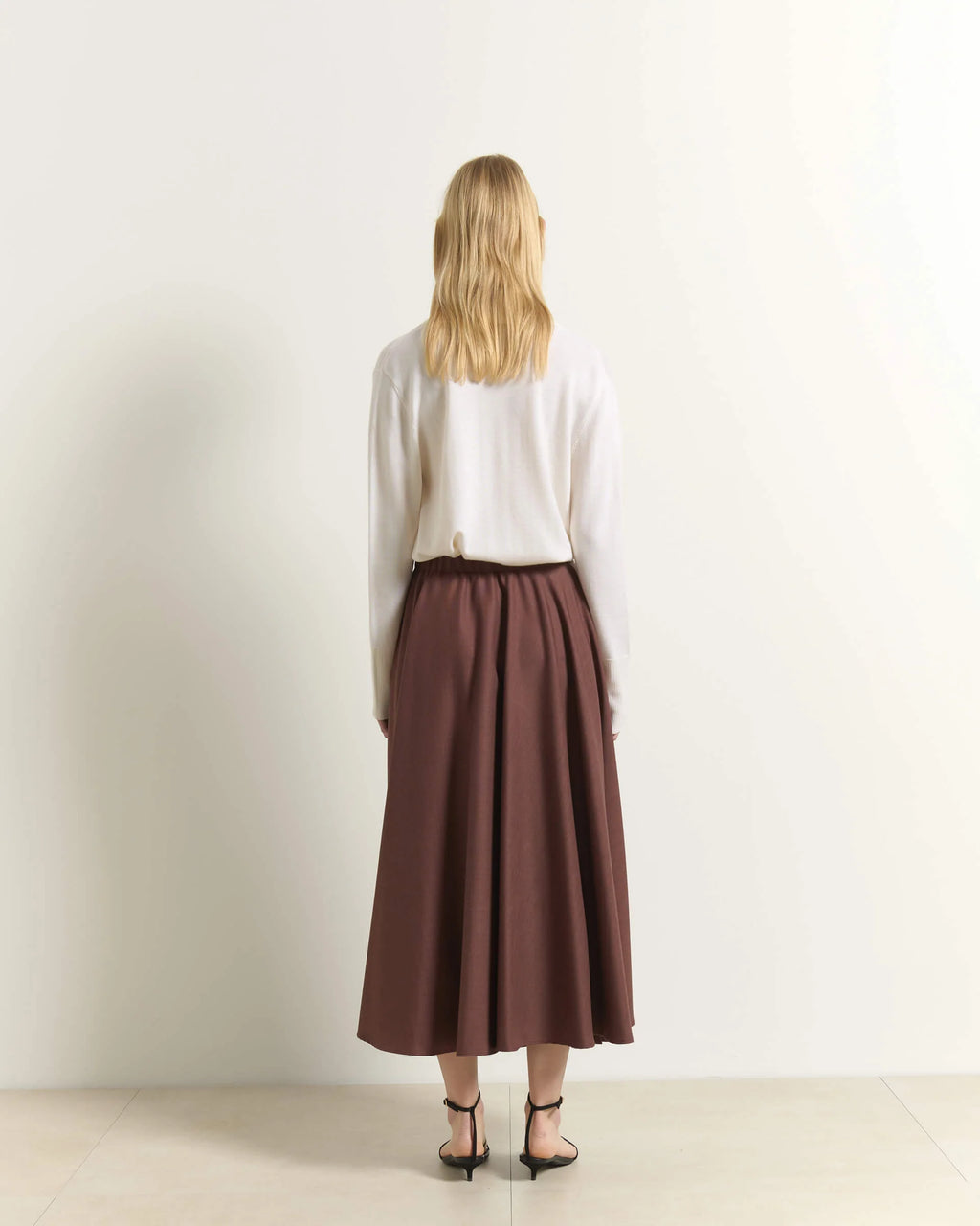 BEA-AB2C5990PARV CHOCOLATE BAR BUCKLE SKIRT