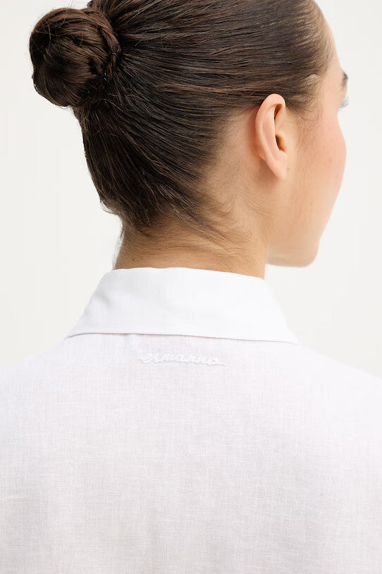 ERF-D48EK0ET0 WHITE FLOWER LACE BLOUSE