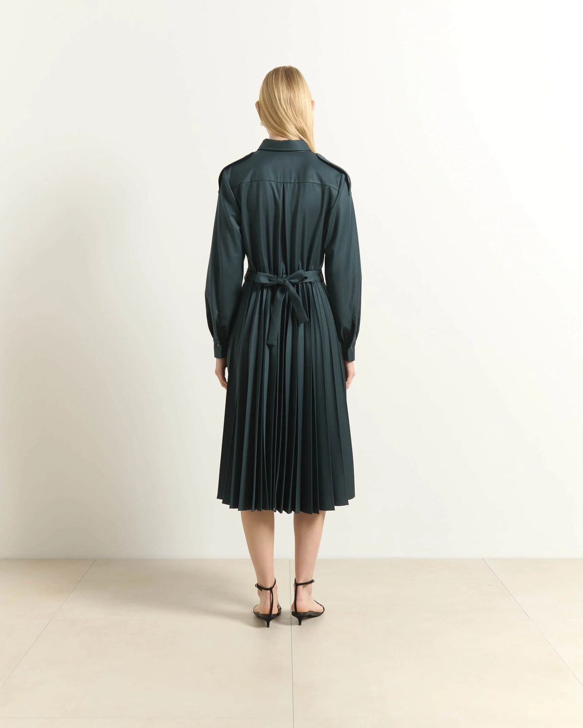 BEA-AB2C6753RO99 PINE DIAMANTE BELT DRESS