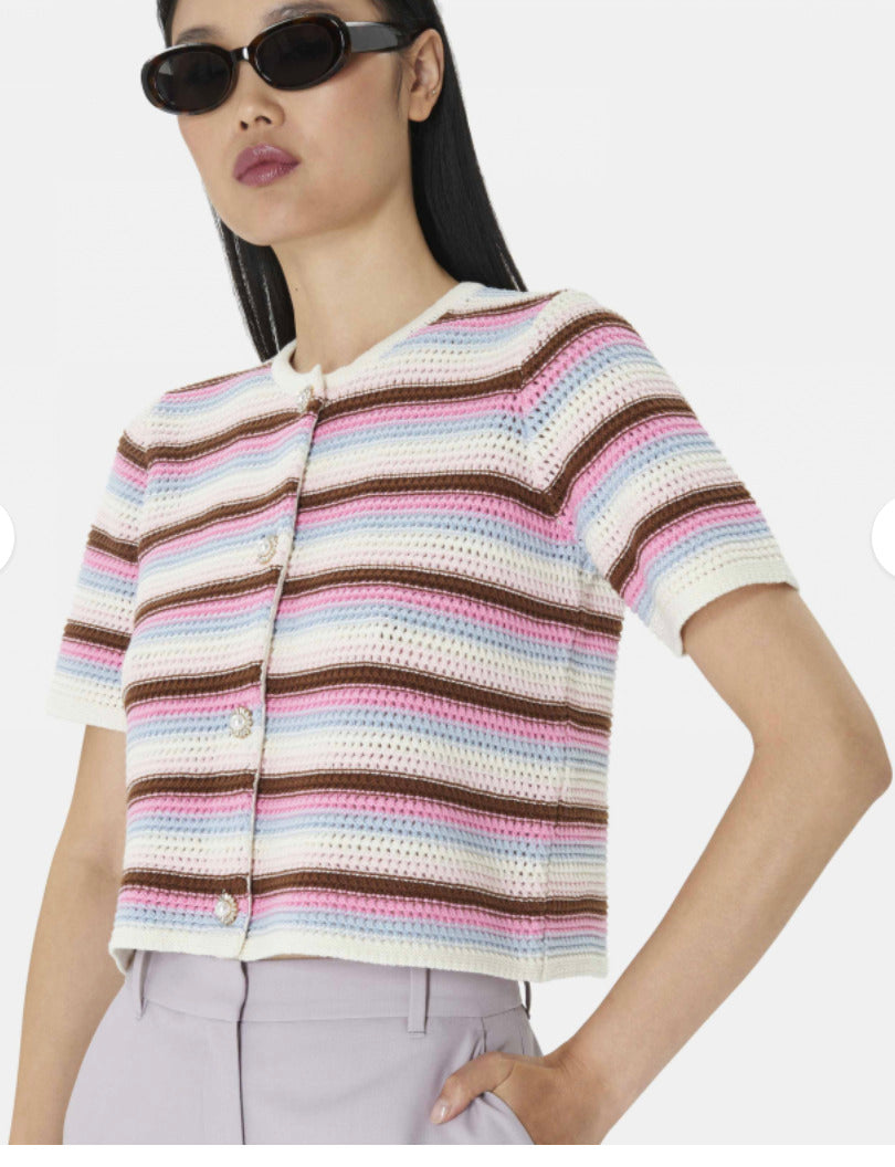 TAJ-TTGIM0TT678 GEMILA PINK TOP