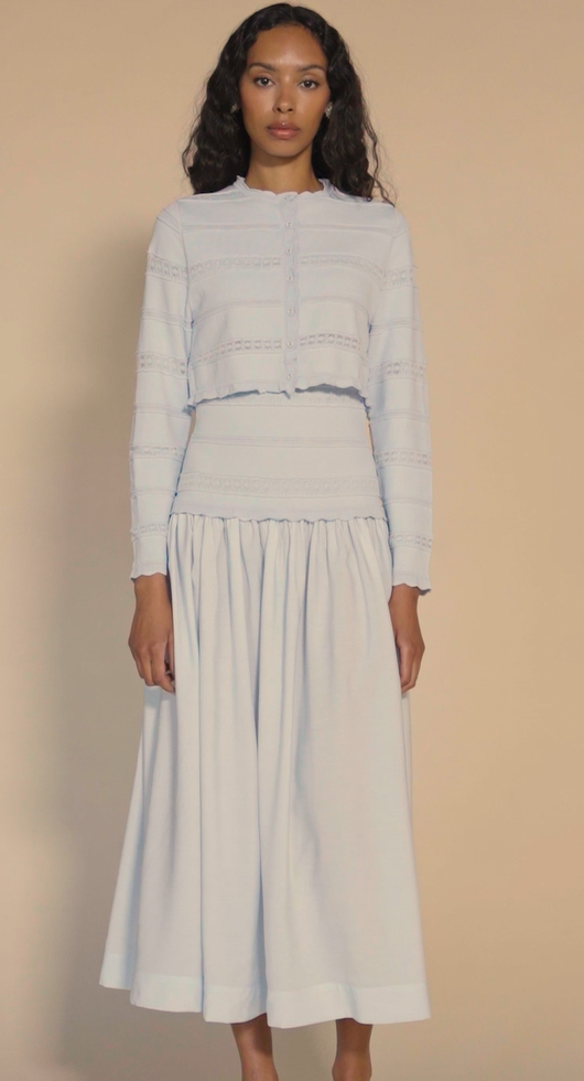 APP-S26-1096 PALE BLUE AMUR DRESS