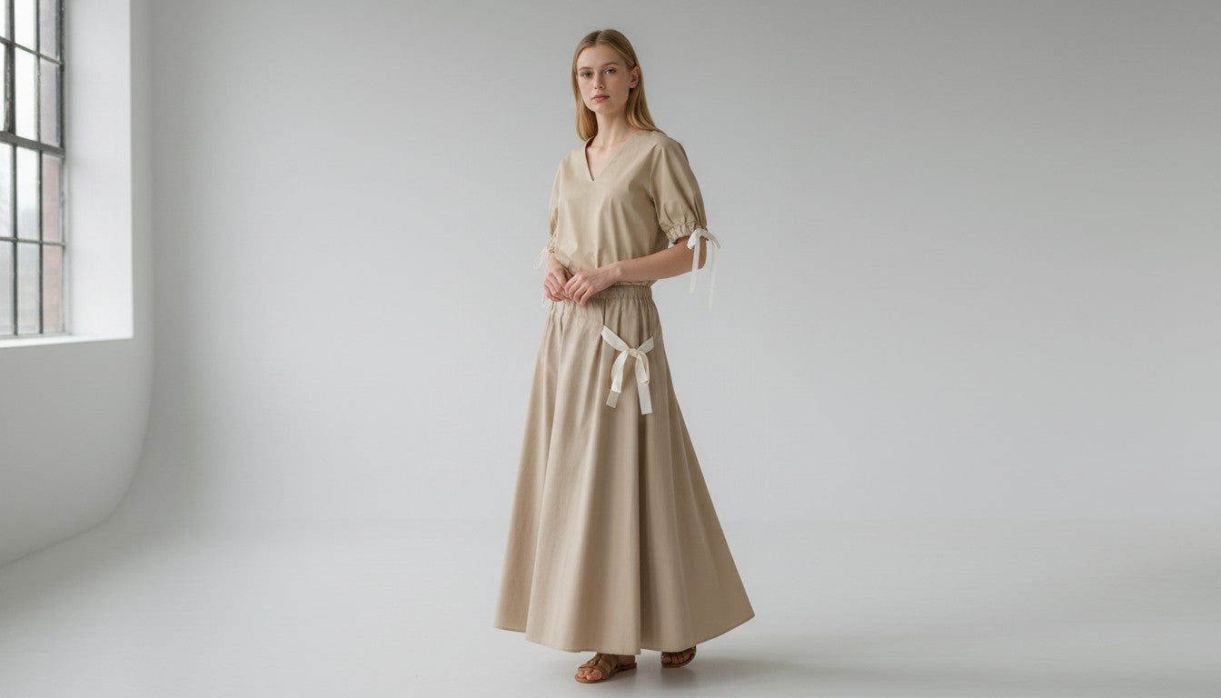 IBL-21710105 IBLPANFILO SAND BOW SKIRT