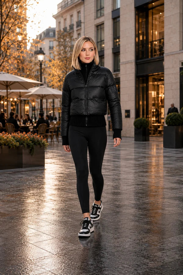 ARB-4026 BLACK DOUBLE LAYER JACKET