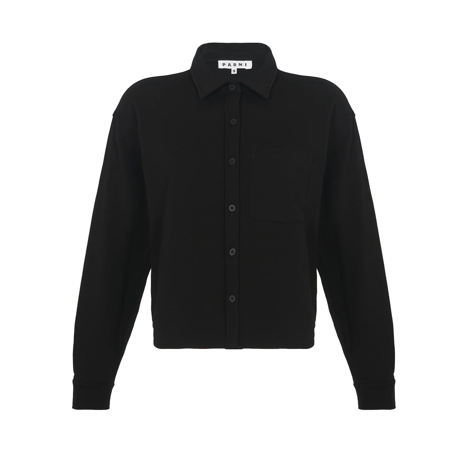 PAR-T406 BLACK CARGO SHIRT TOP