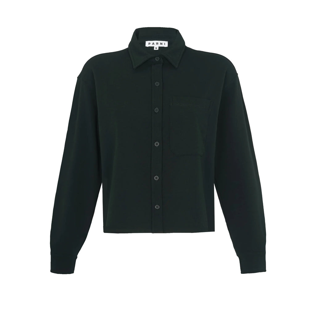 PAR-T406 GREEN CARGO SHIRT TOP