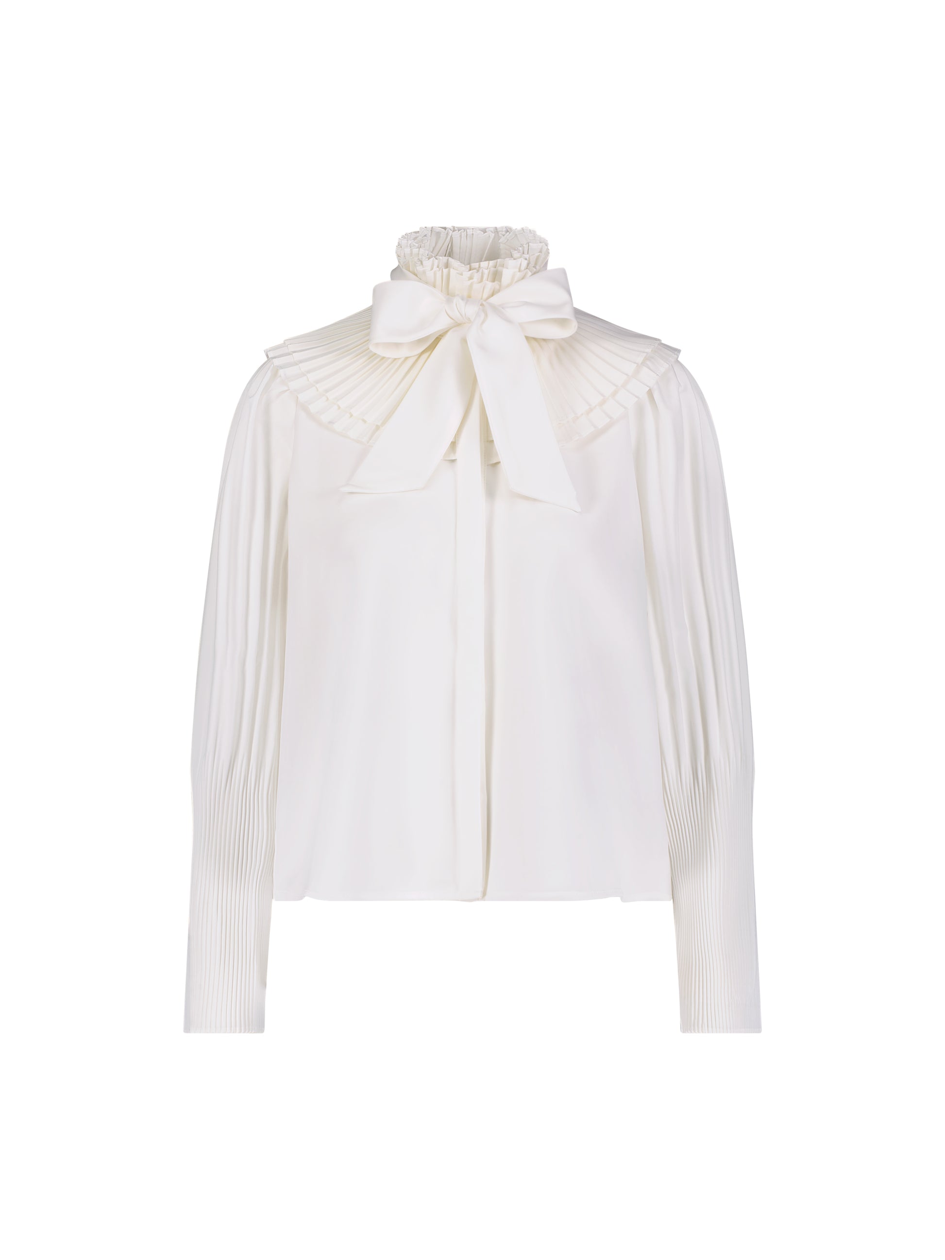 ALZ-T439 IVORY RUFFLE BLOUSE