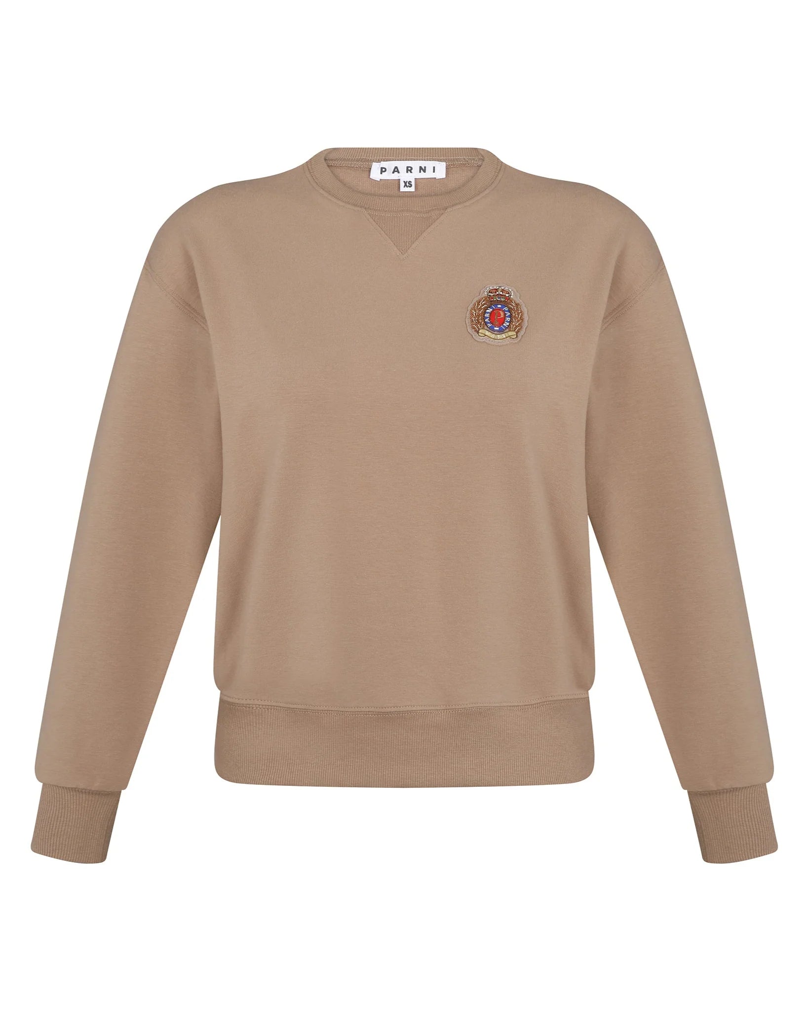 PAR-T477 CAMEL EMBLEM SWEATSHIRT