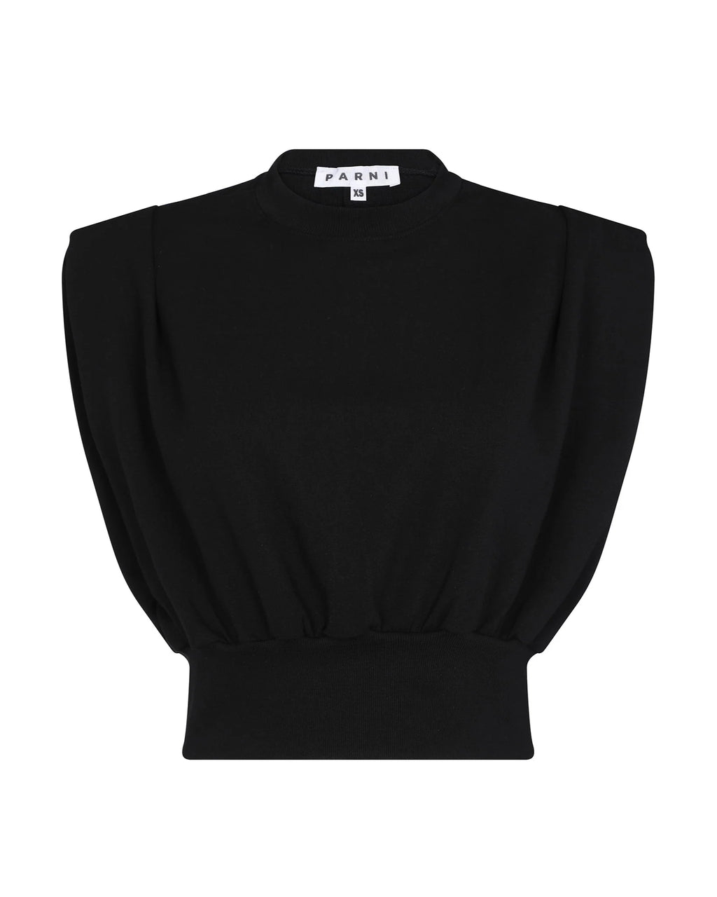 PAR-T495 BLACK FRENCH TERRY VEST