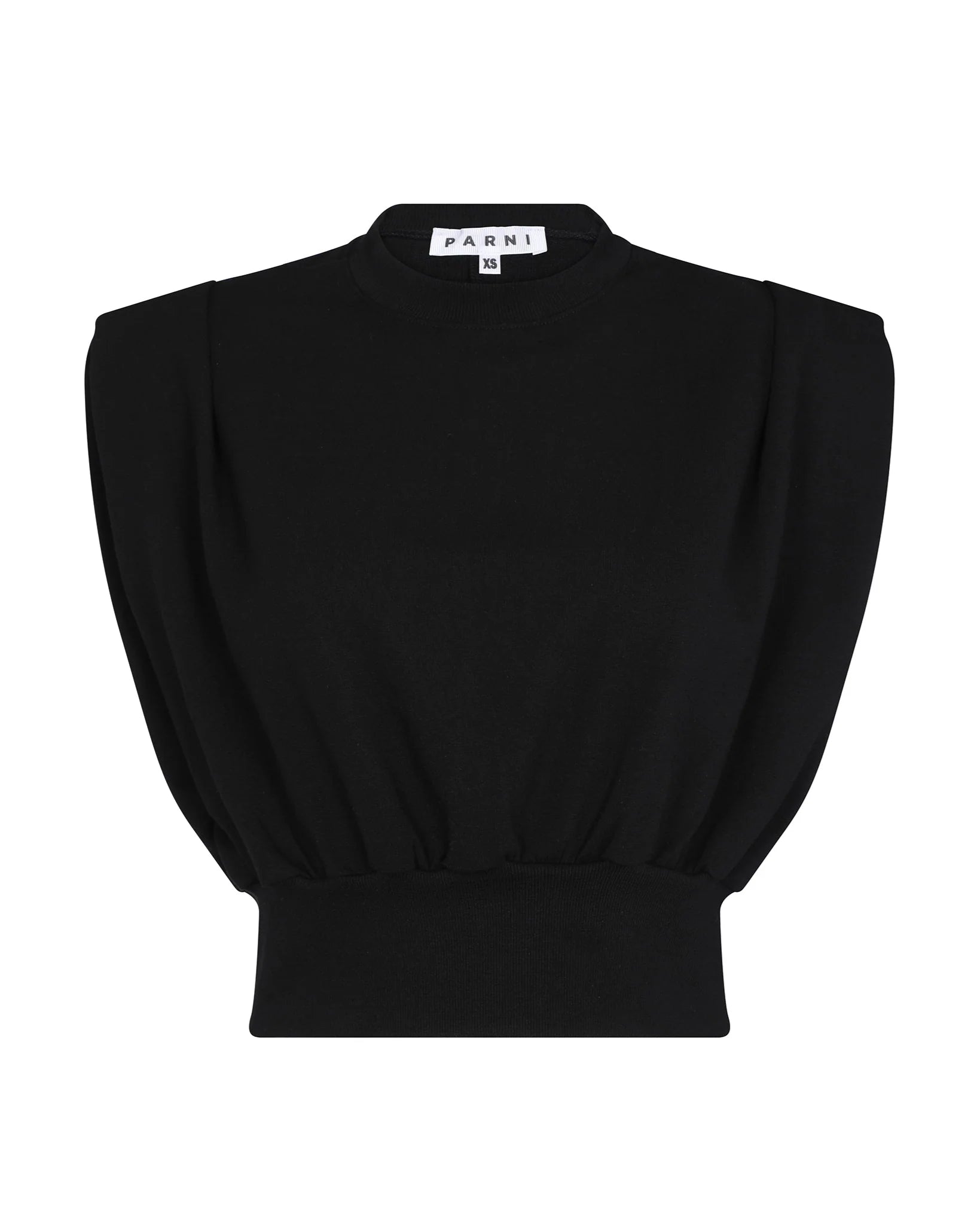 PAR-T495 BLACK FRENCH TERRY VEST