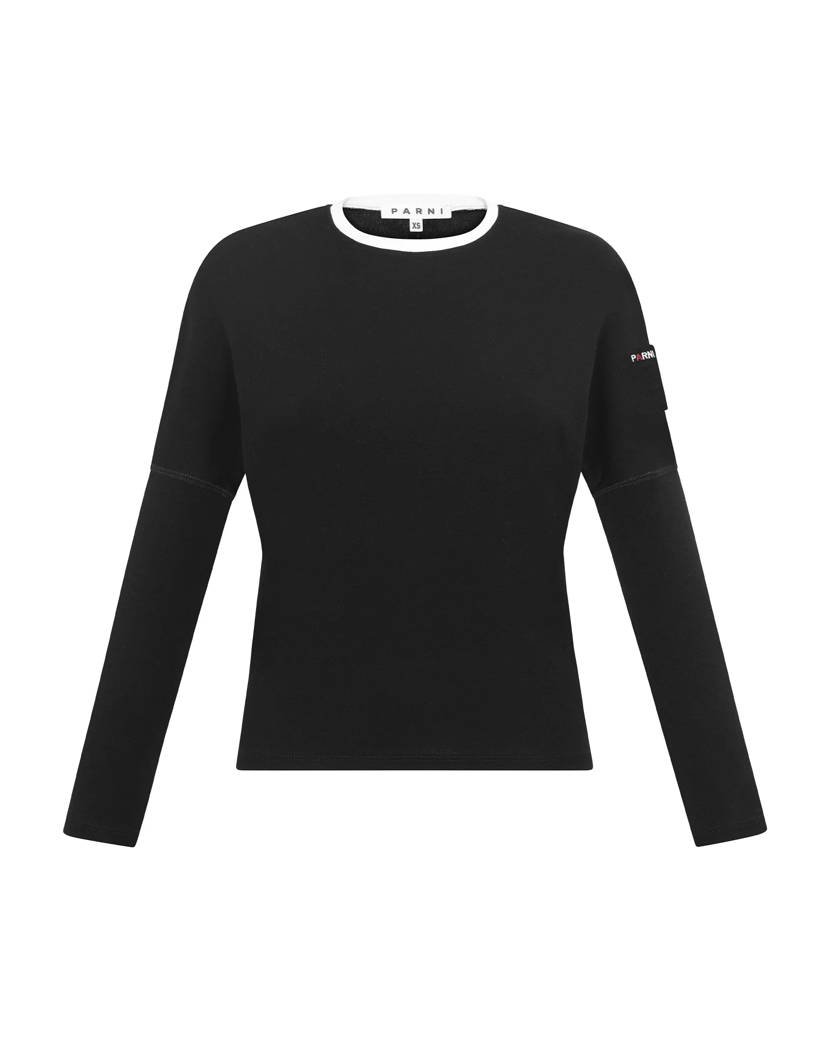 PAR-T512 BLACK DOLMAN POCKET T-SHIRT