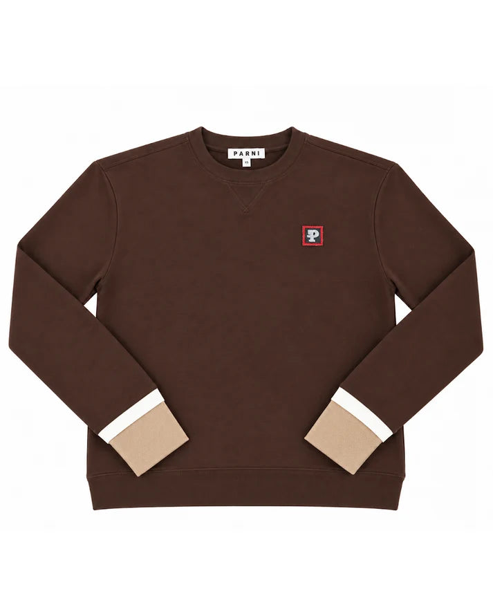 PAR-T570 BLACK BASIC PATCH SWEATSHIRT