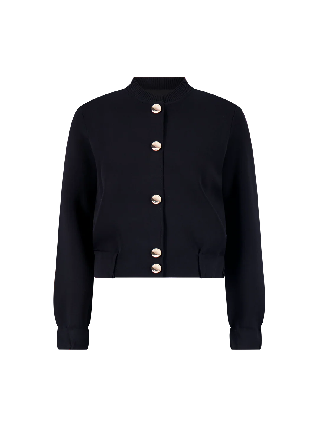 ALZ-T913 BLACK KNIT JACKET