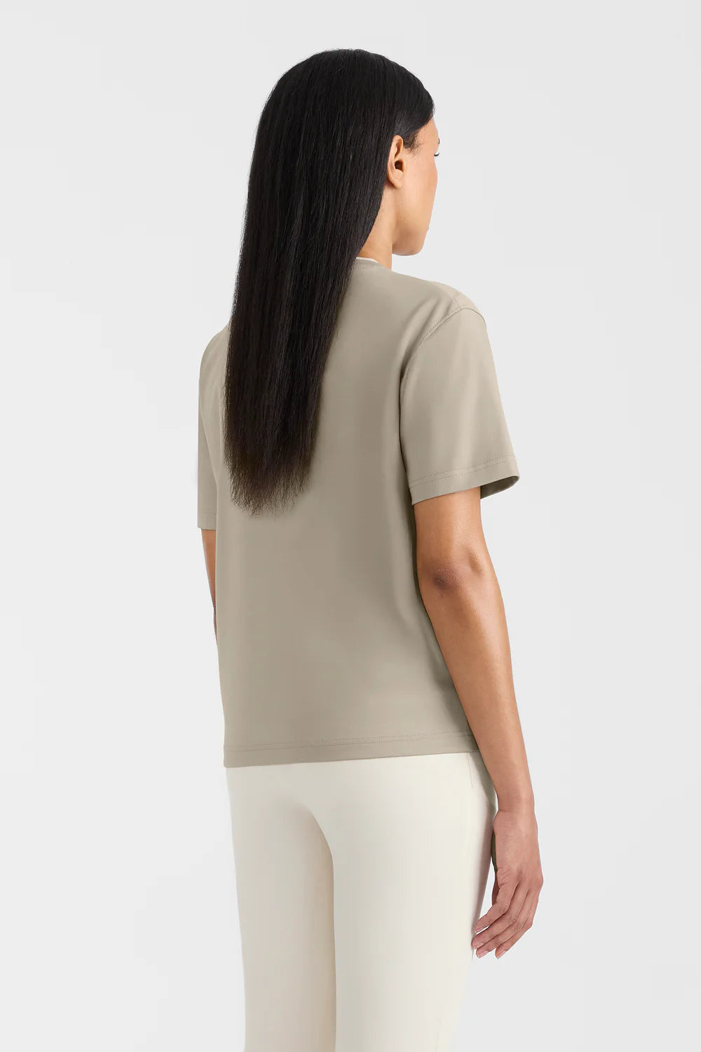 MKG-TEE-WNV TAUPE&WHITE T-SHIRT