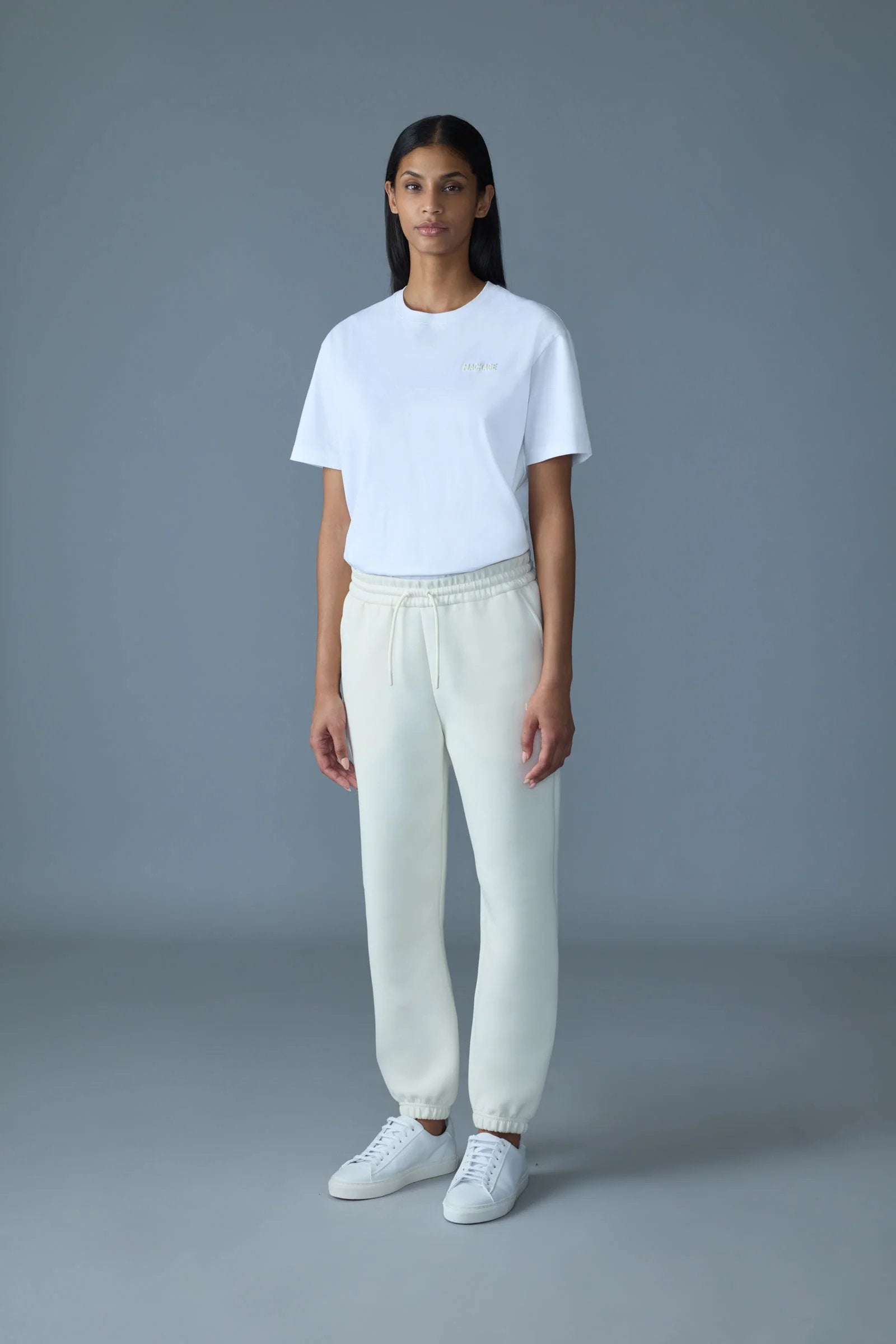 MKG-TEE-WNV TAUPE&WHITE T-SHIRT