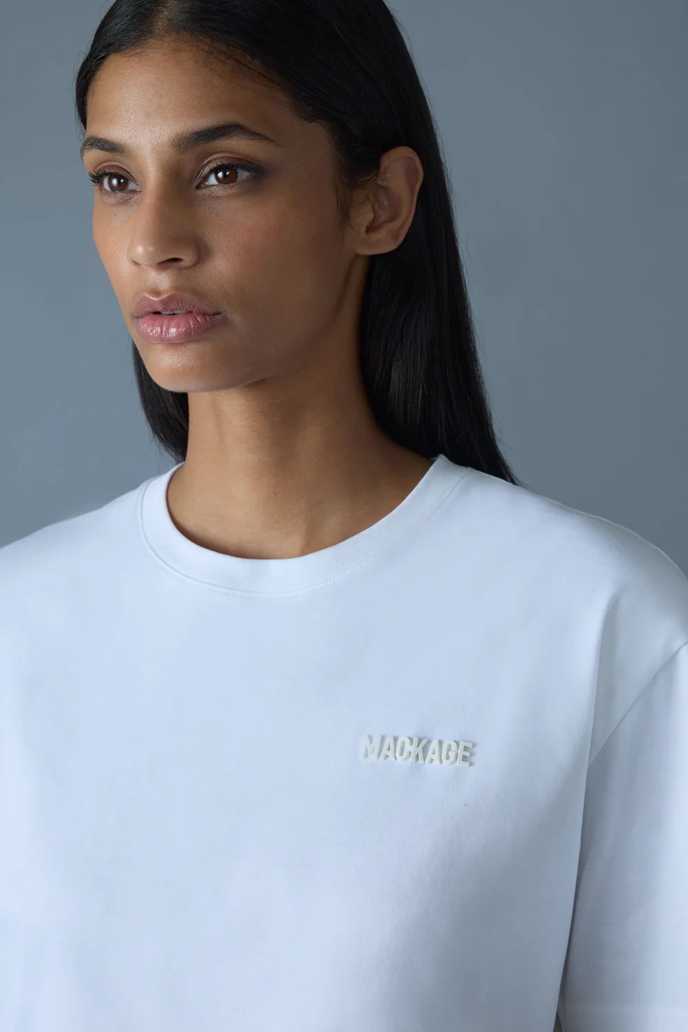 MKG-TEE-WNV TAUPE&WHITE T-SHIRT