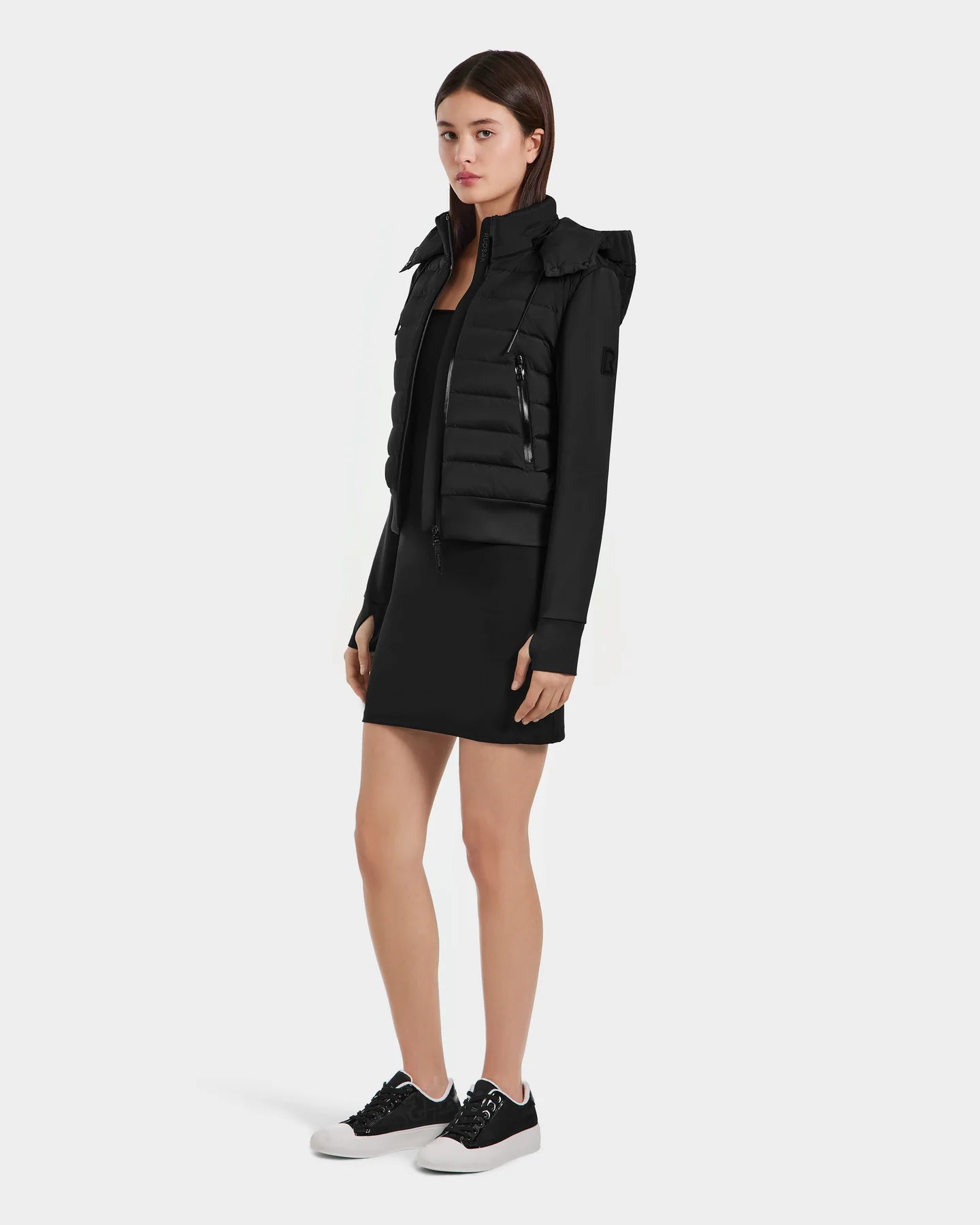 RUD-8124028 CASSA BLACK HOODED JACKET