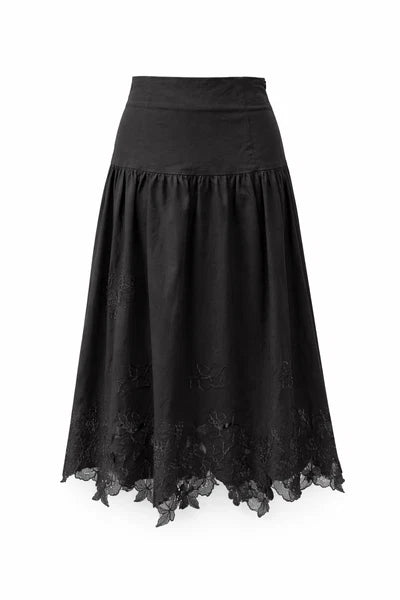 MUN-MNA7153 BLACK RIVELLE SKIRT