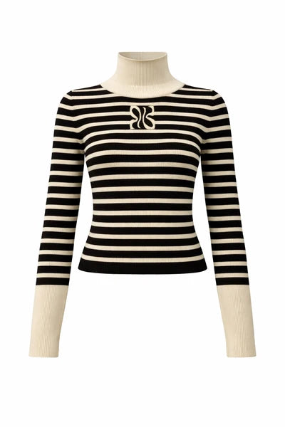 NUE-NUA7122 BLACK&CREAM PALOMA TOP