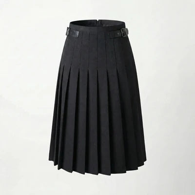 NUE-NUA7082 27" BLACK NOCTURNE PLEATED SKIRT