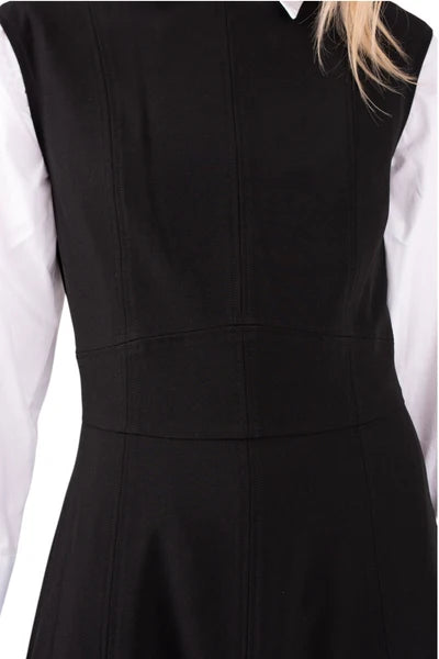 MUN-MNA7050 BLACK DEMI DETAIL DRESS