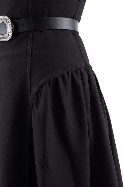 MUN-MNA7061 BLACK DELINE SLEEVELESS DRESS