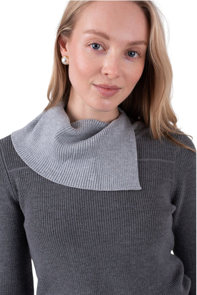 MUN-MNA7072 GREY&LIGHT GREY SABINE TURTLENECK