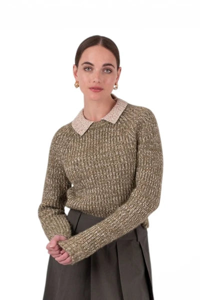 MUN-MNA7101 OLIVE CELESTE TOP