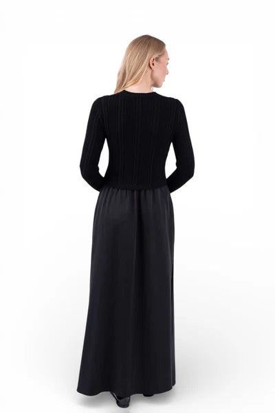 NUE-NUA7000 BLACK MALIA KNIT TOP DRESS