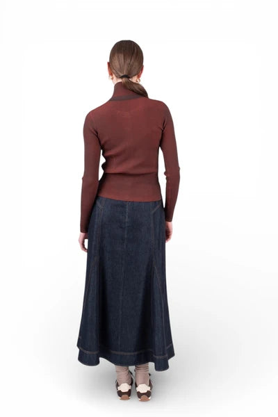 NUE-NUA7120 CHOCOLATE SOLANA CARDIGAN