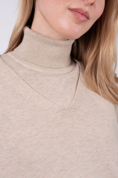 NUE-NUA7109 OAT BELLE HIGH NECK TOP
