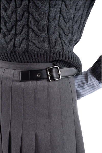 NUE-NUA7127 GUNMETAL SOLARA SHIRT&KNIT TOP