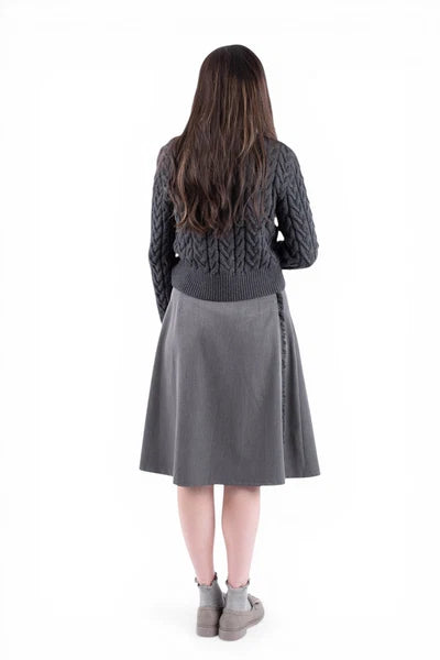 NUE-NUA7127 GUNMETAL SOLARA SHIRT&KNIT TOP
