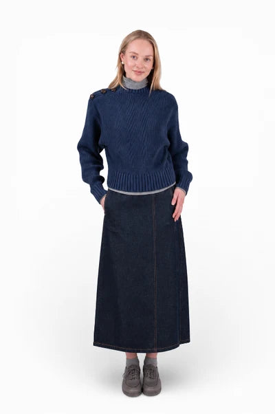 NUE-NUA7100 STORMY BLUE LUMELLE TOP