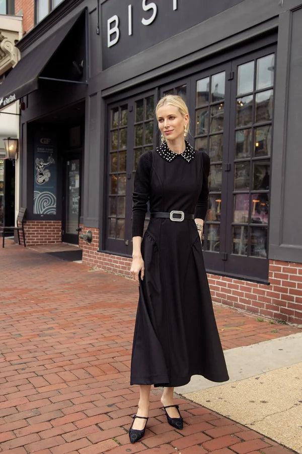 MUN-MNA7061 BLACK DELINE SLEEVELESS DRESS